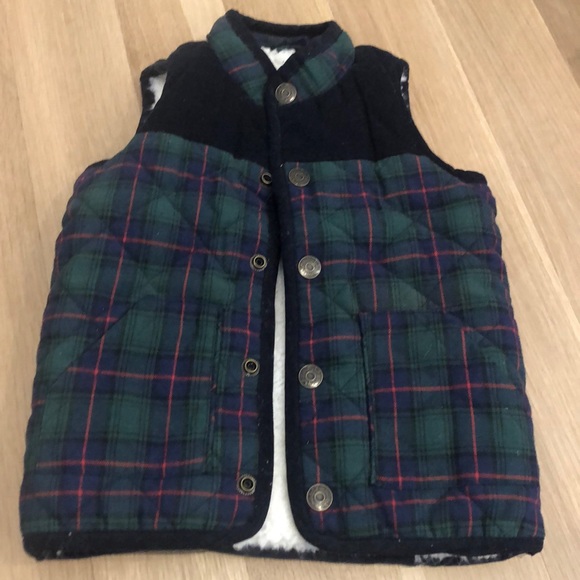 Sherpa vest and TWO pair Ralph Lauren navy pants. Holiday, wedding, phot shoot - Picture 2 of 7